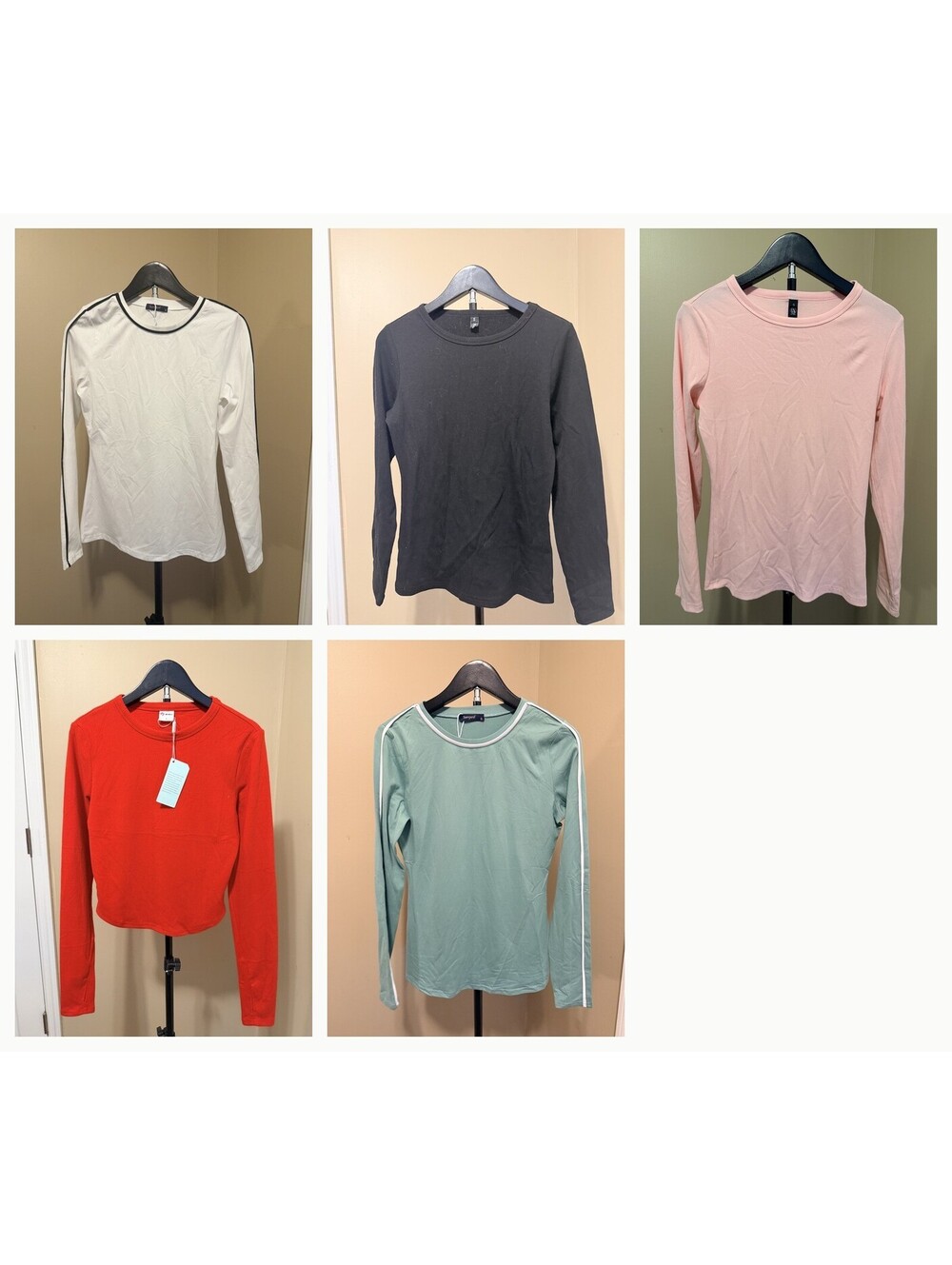 Women's New With Tags Size Small Long Sleeve Basic Tops Lot